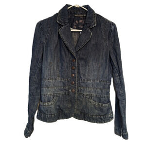 Mexx Linen Blend Denim Blazer
